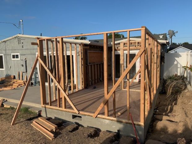 a room being added to a house